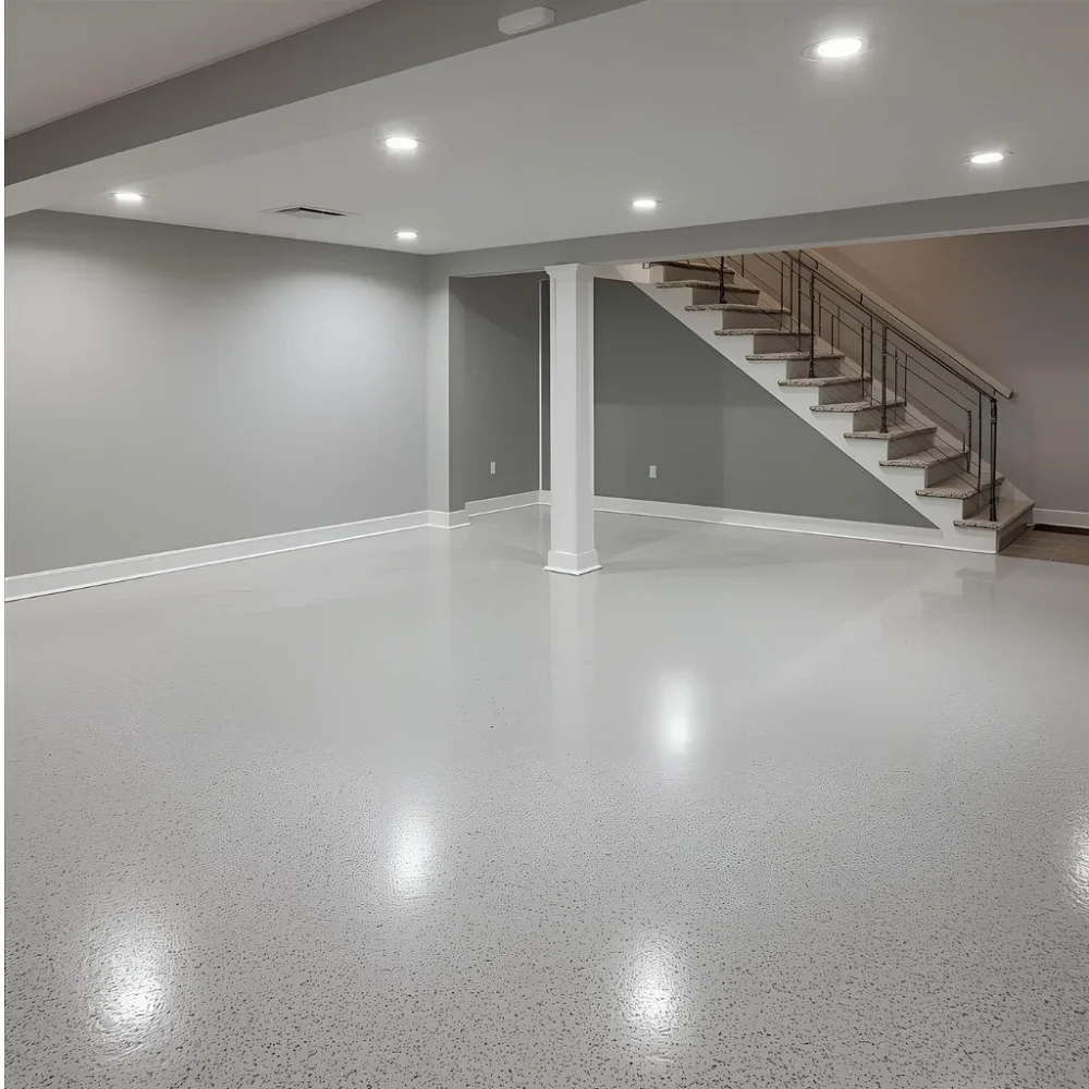 Residential Epoxy Basement Flooring